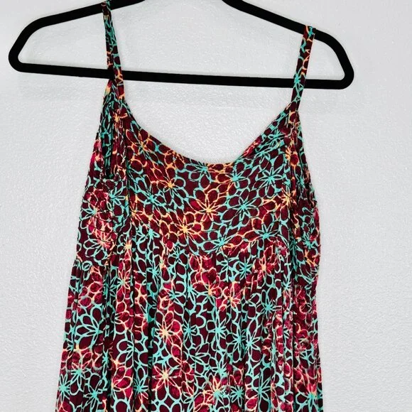 Anthropologie Women's Printed Smocked Button Front Lounge Jumpsuit SZ LG - Picture 7 of 15